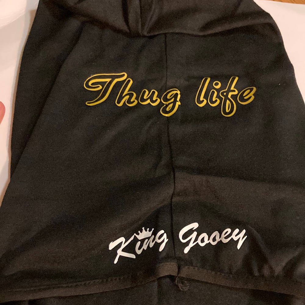 Black ski mask/ gooey king/ thug life